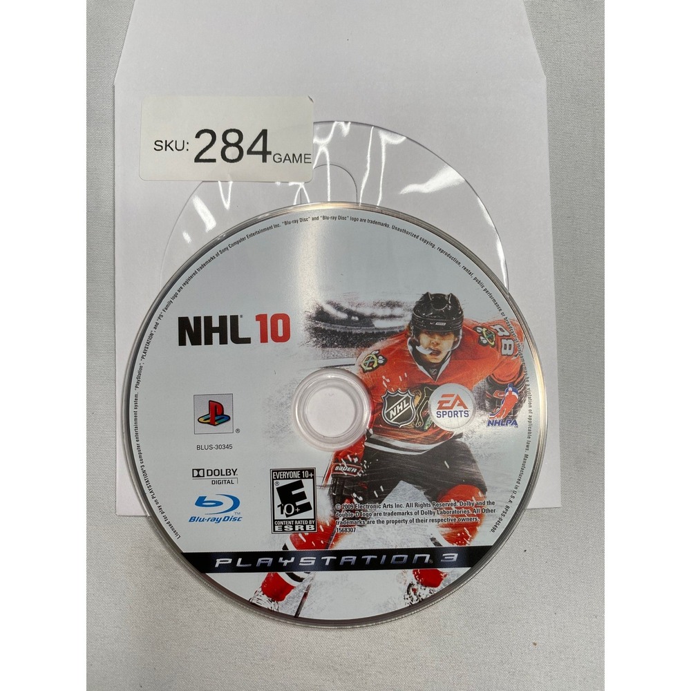 NHL 10 Sony PlayStation 3 PS3 Game Disc Only EA Sports
